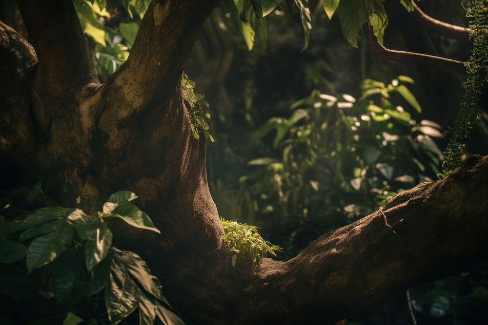 Jungle tree outdoors woodland. AI generated Image by rawpixel.