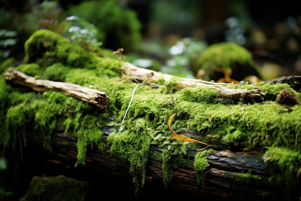 Jungle moss outdoors nature. AI generated Image by rawpixel.