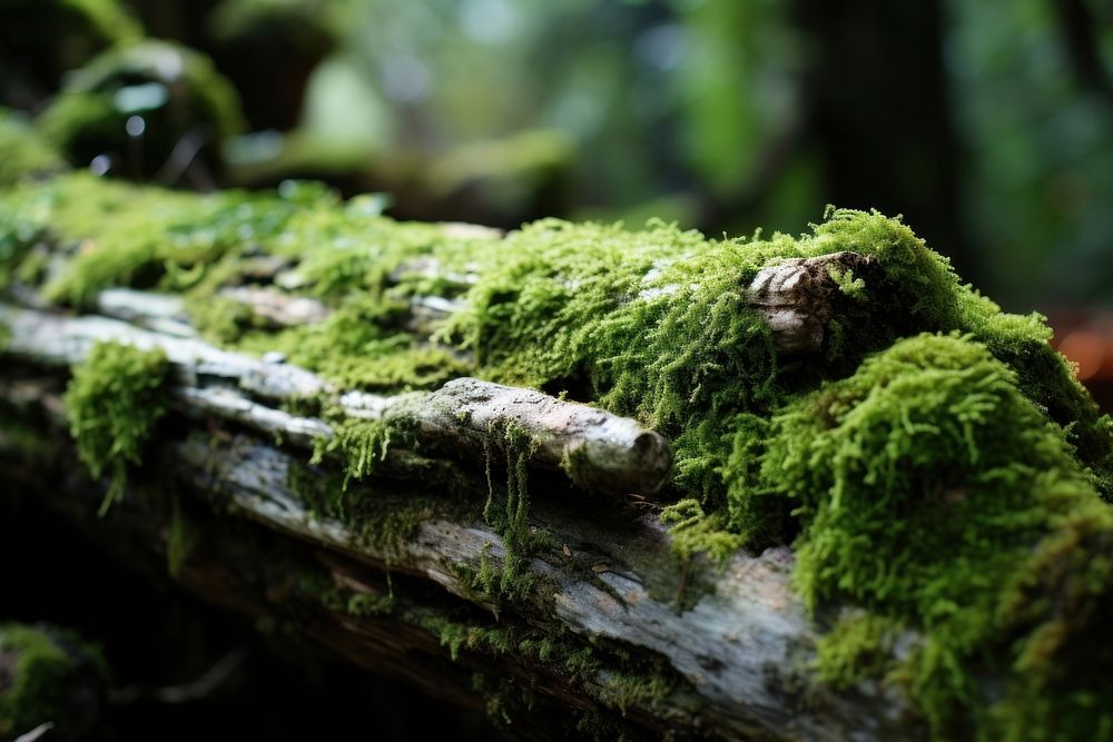 Jungle moss outdoors nature. AI generated Image by rawpixel.