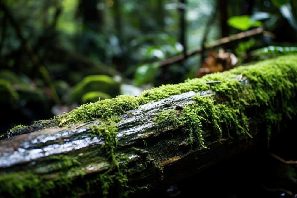 Jungle moss vegetation outdoors. AI generated Image by rawpixel.