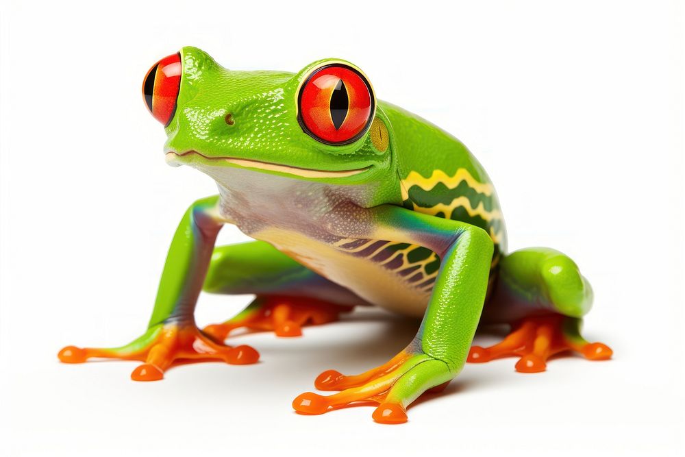 Red-eyed tree frog amphibian wildlife animal. AI generated Image by rawpixel.