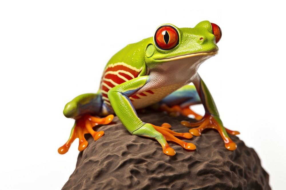 Red-eyed tree frog amphibian wildlife reptile. AI generated Image by rawpixel.