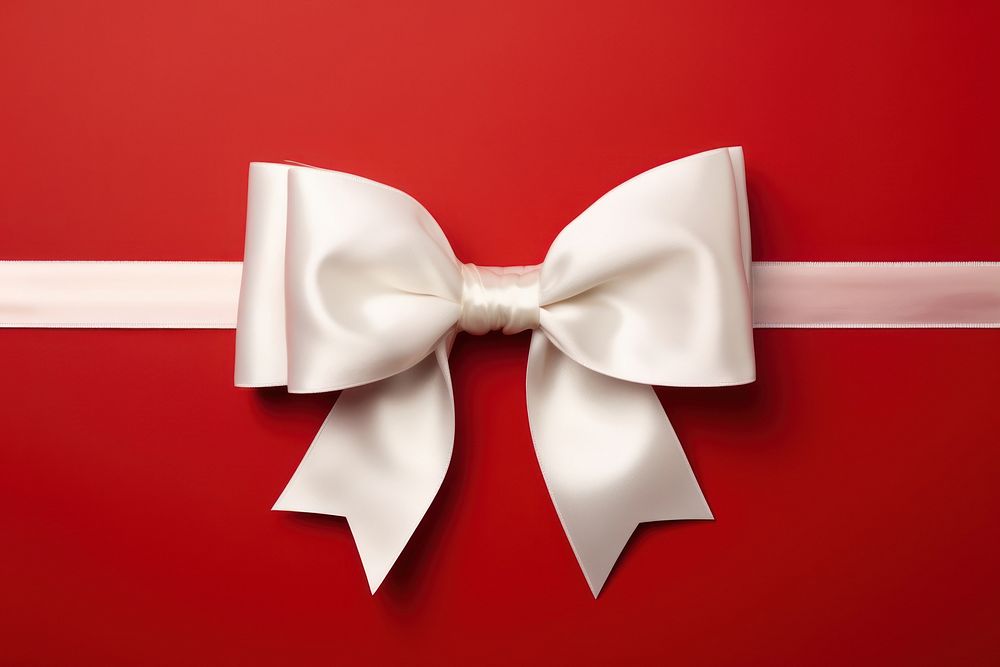 close up photo of a big white bow on gift box. AI generated Image by rawpixel.