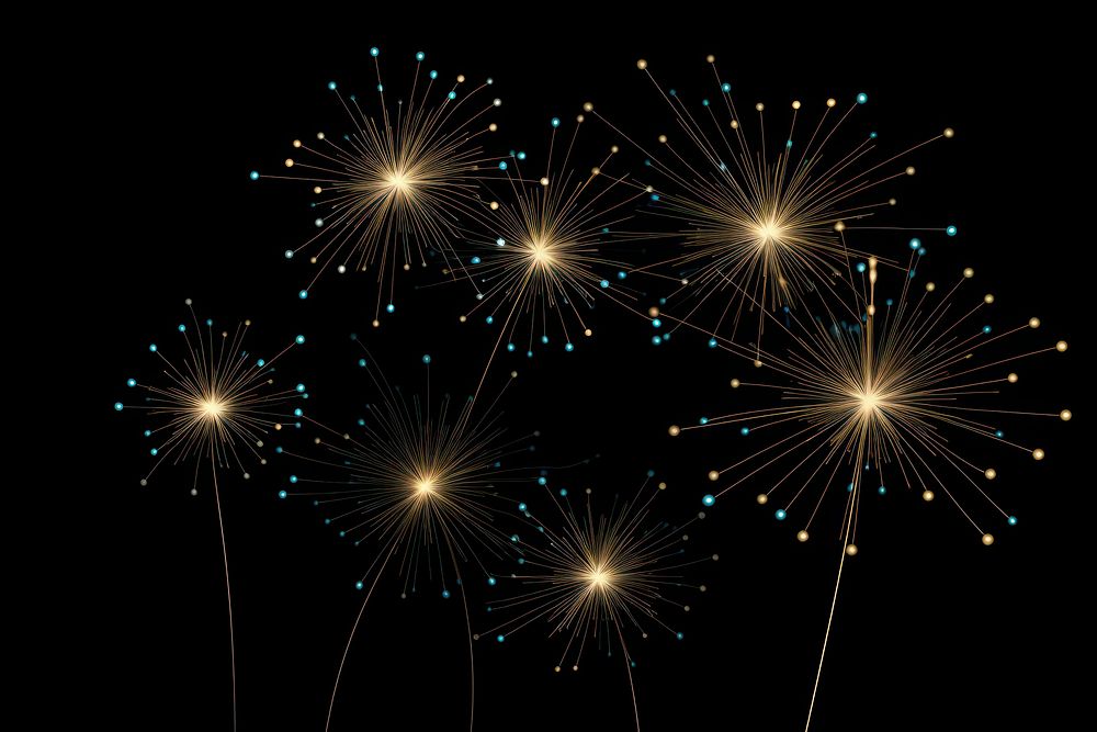 Fireworks outdoors sparks night. AI generated Image by rawpixel.