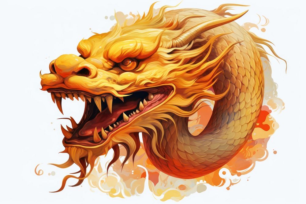 Chinese dragon year representation creativity roaring. 