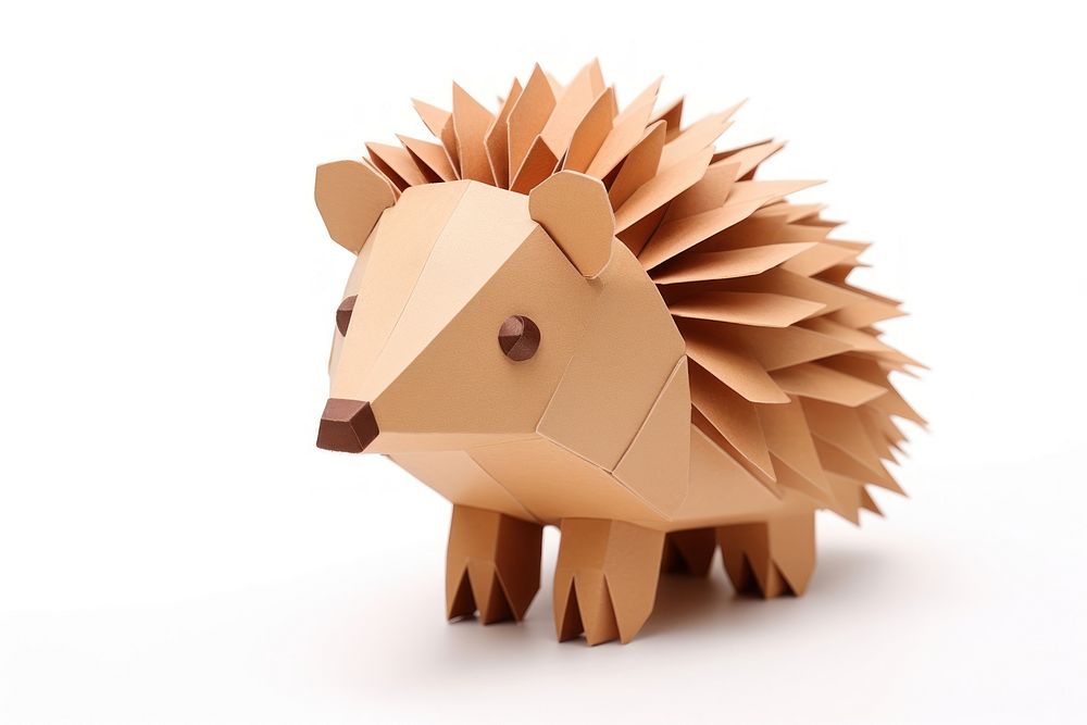 Hedgehog paper mammal animal. AI generated Image by rawpixel.