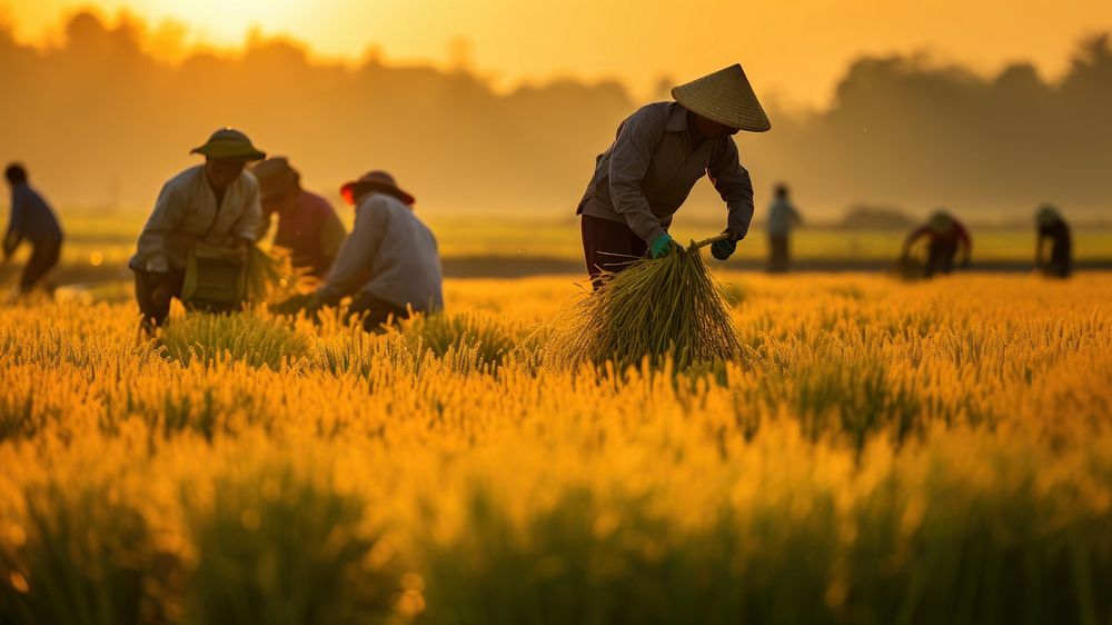 Harvest farm agriculture harvesting. 