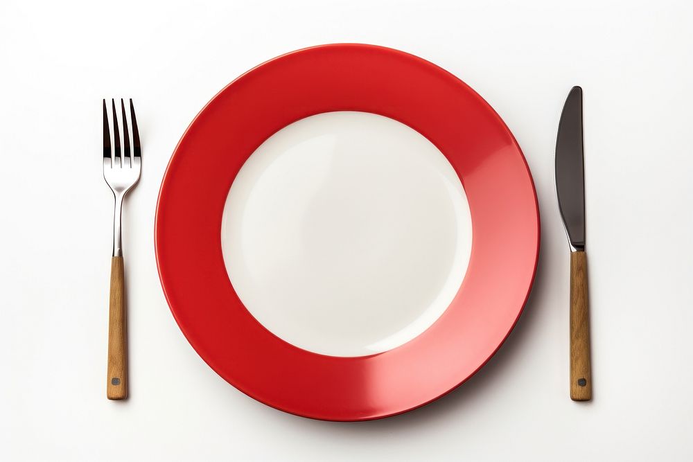 Diner place plate knife fork. AI generated Image by rawpixel.