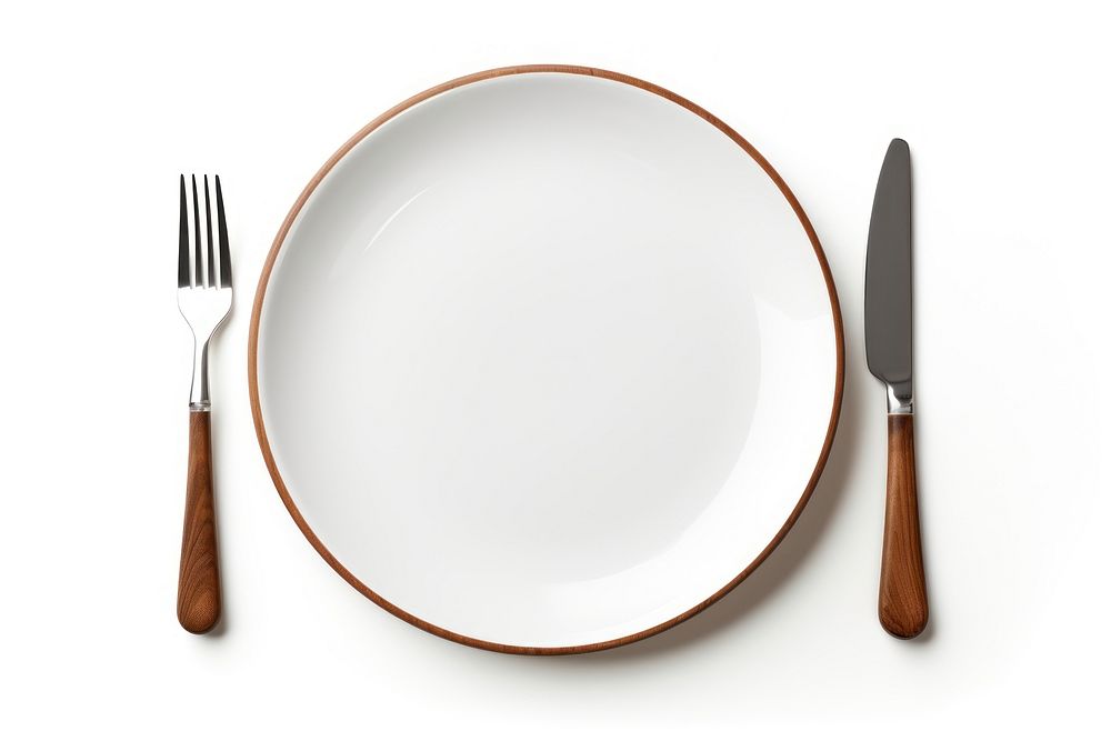 Diner place plate knife fork. AI generated Image by rawpixel.