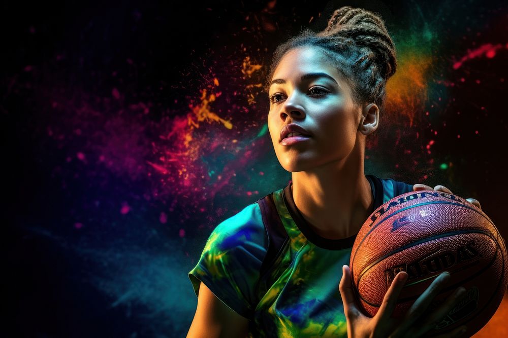 Basketball photography portrait sports. AI generated Image by rawpixel.