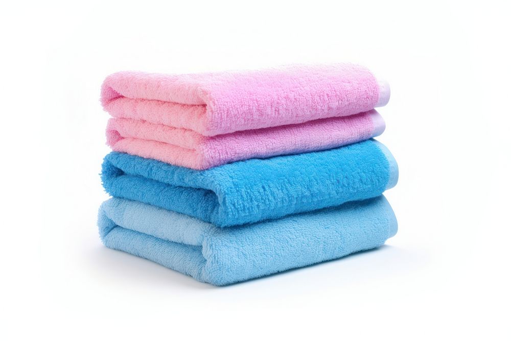 Towel white background softness cleaning. AI generated Image by rawpixel.