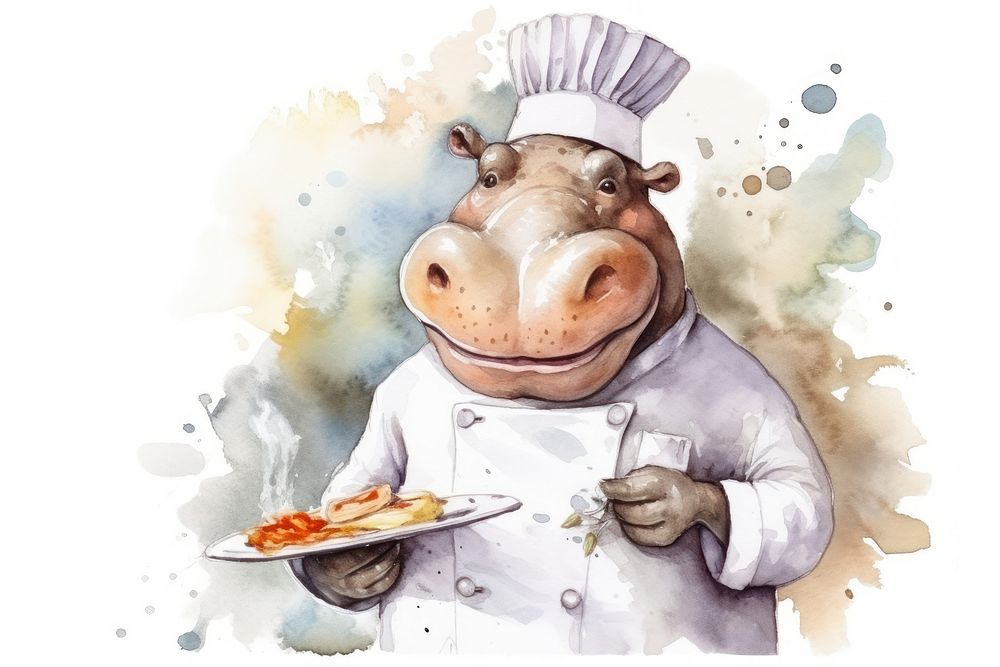 Animal food chef representation. AI generated Image by rawpixel.