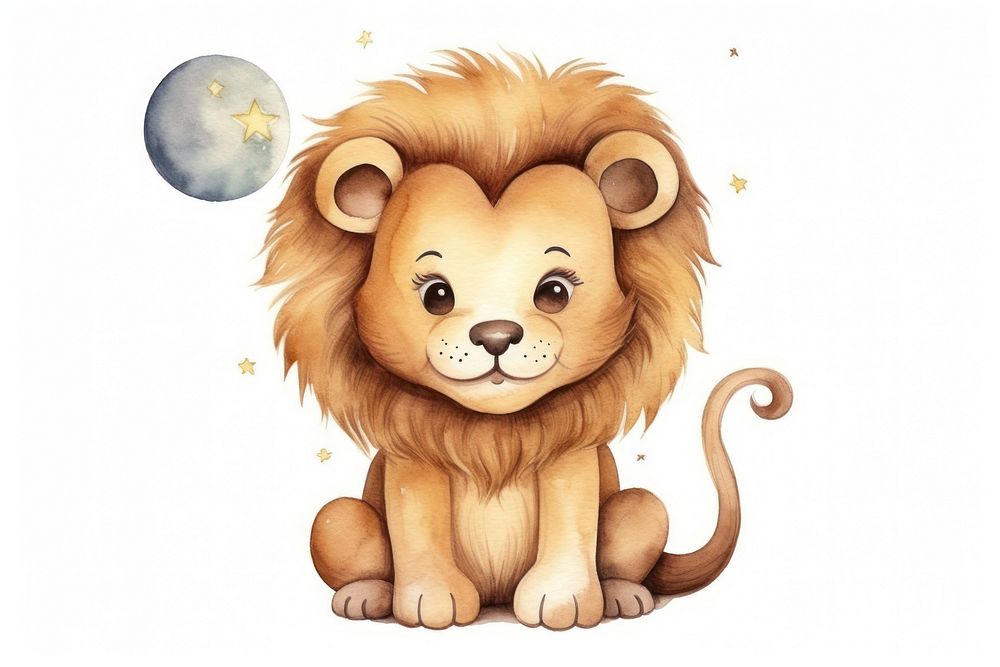 Lion animal cartoon mammal. 