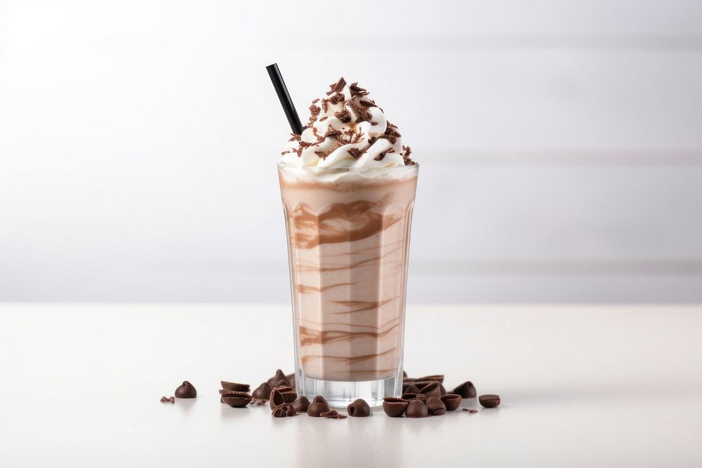 Chocolate milk shake cream milkshake chocolate. AI generated Image by rawpixel.