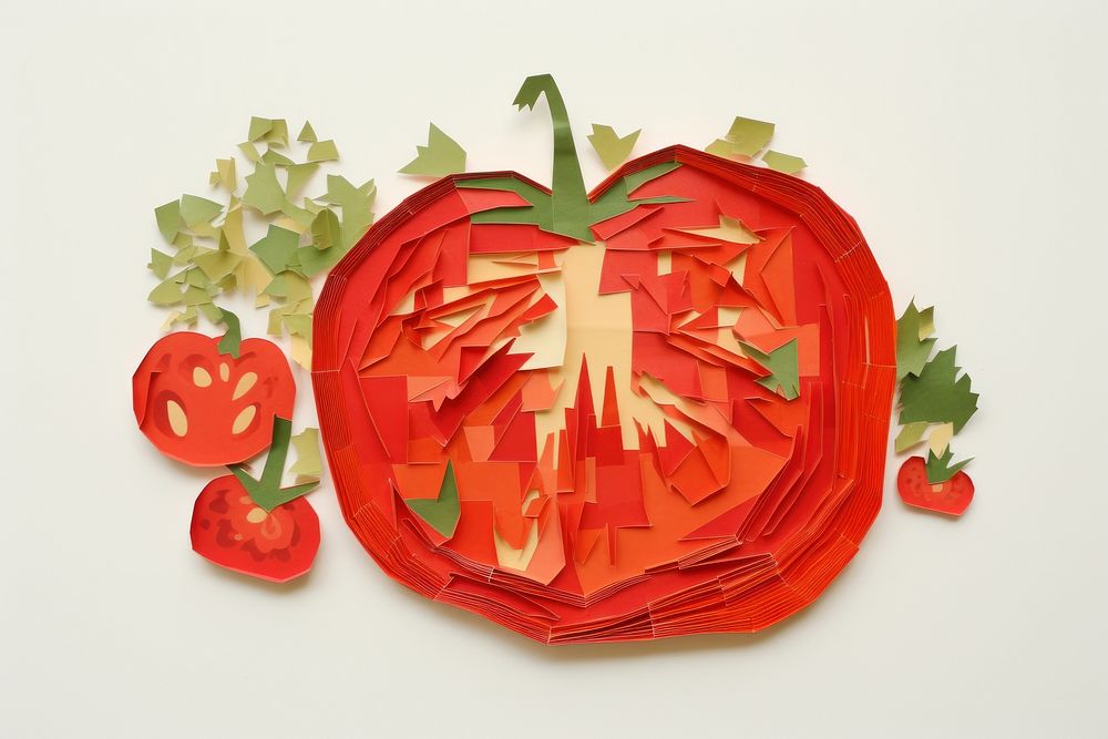 Tomato basket art plant food. AI generated Image by rawpixel.