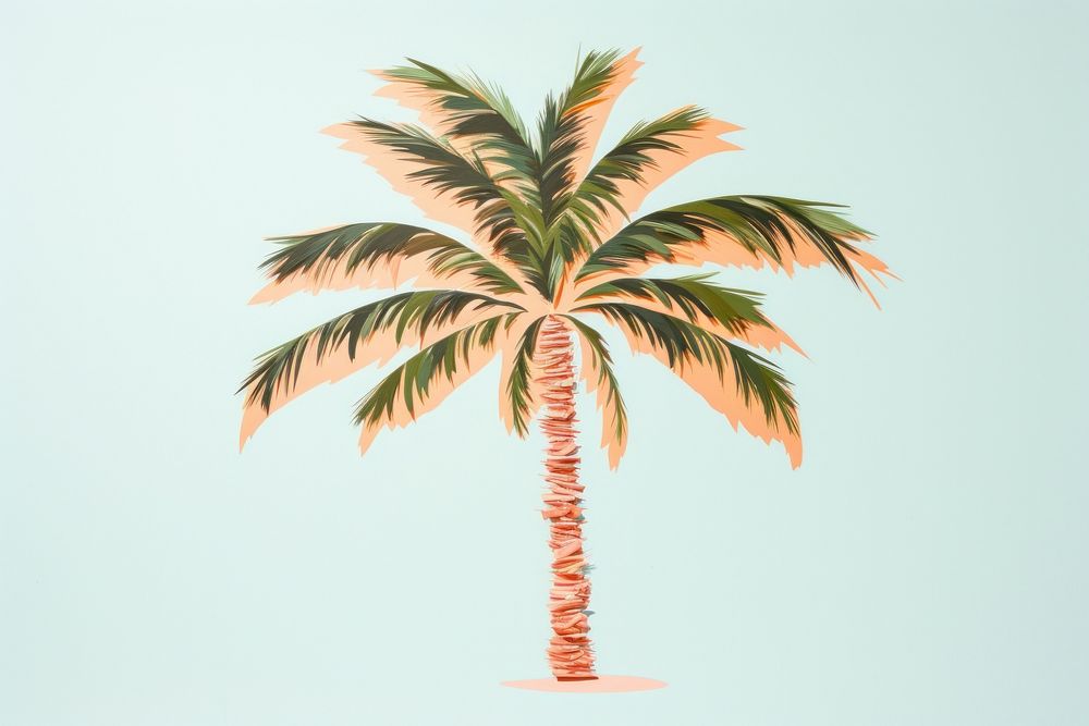 Palm tree plant arecaceae pattern. AI generated Image by rawpixel.