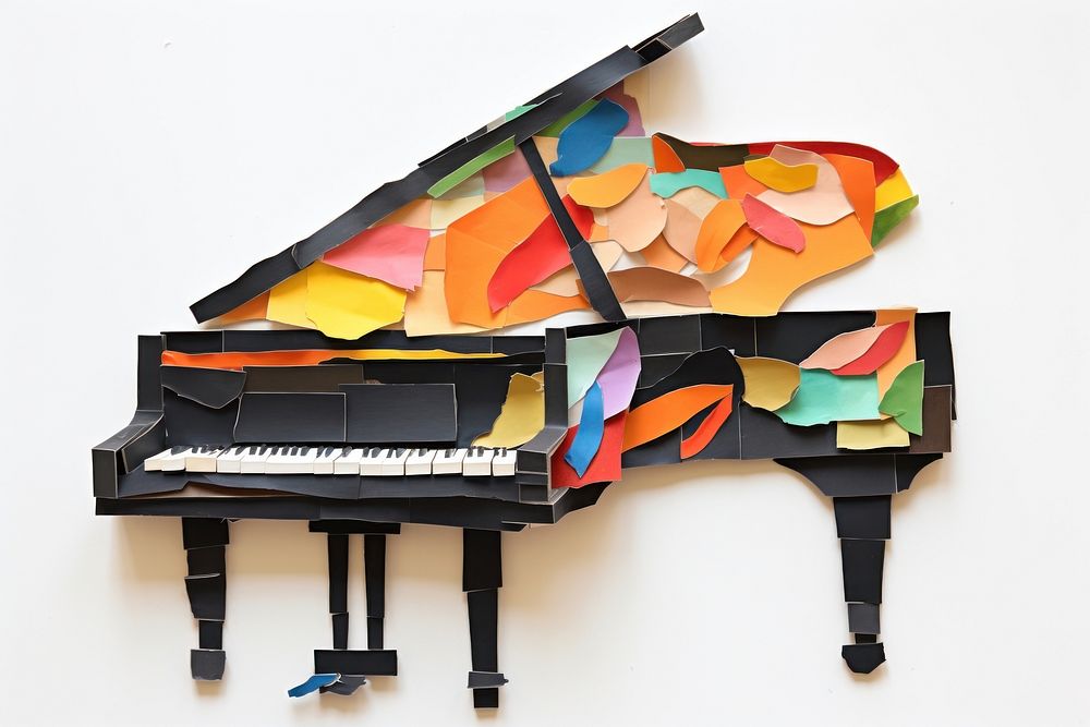 Piano keyboard art harpsichord. 