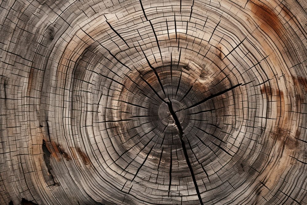 Old wood ring texture photo. AI generated image by rawpixel.
