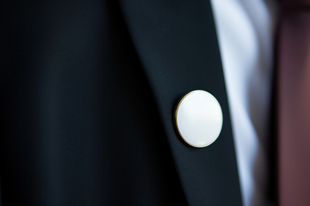 Pin badge blazer white photo. AI generated Image by rawpixel.