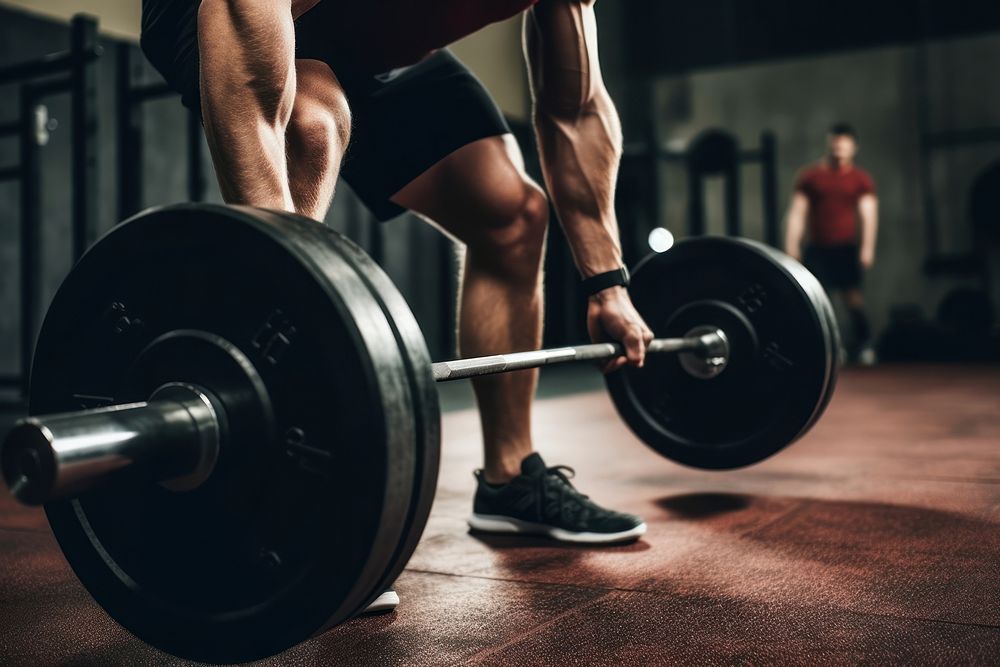 Fitness weightlifting deadlift sports. AI generated Image by rawpixel.