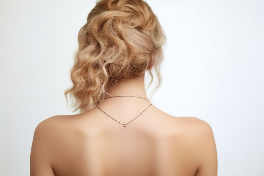 Tattoo back necklace jewelry. AI generated Image by rawpixel.