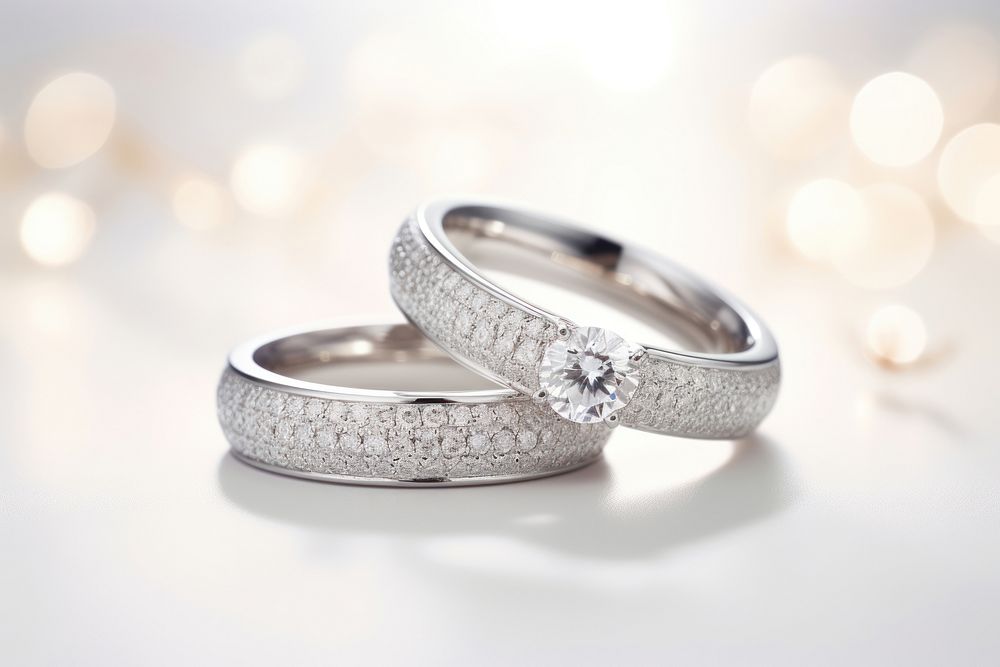 Ring diamond platinum jewelry. AI generated Image by rawpixel.