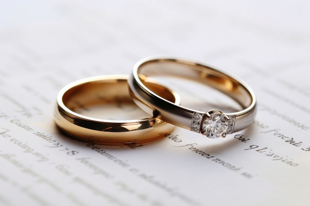 Ring diamond jewelry wedding. AI generated Image by rawpixel.
