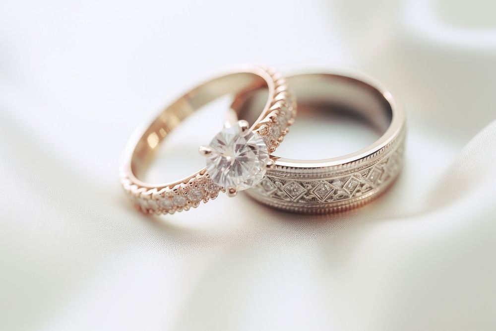 Ring diamond jewelry wedding. AI generated Image by rawpixel.