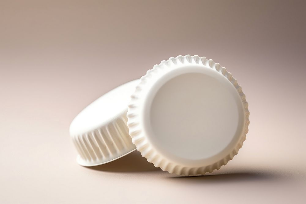 Beer cap white porcelain lighting. AI generated Image by rawpixel.
