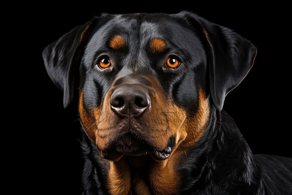 Photo Rottweiler, studio light, portrait. | Free Photo - rawpixel