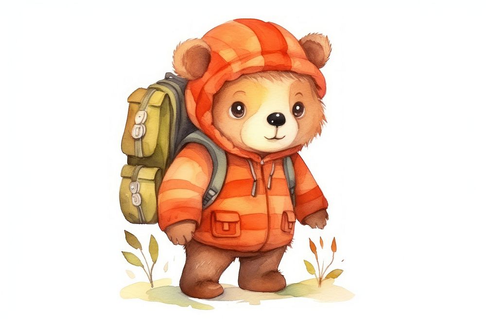 Travel backpack cartoon cute. AI generated Image by rawpixel.