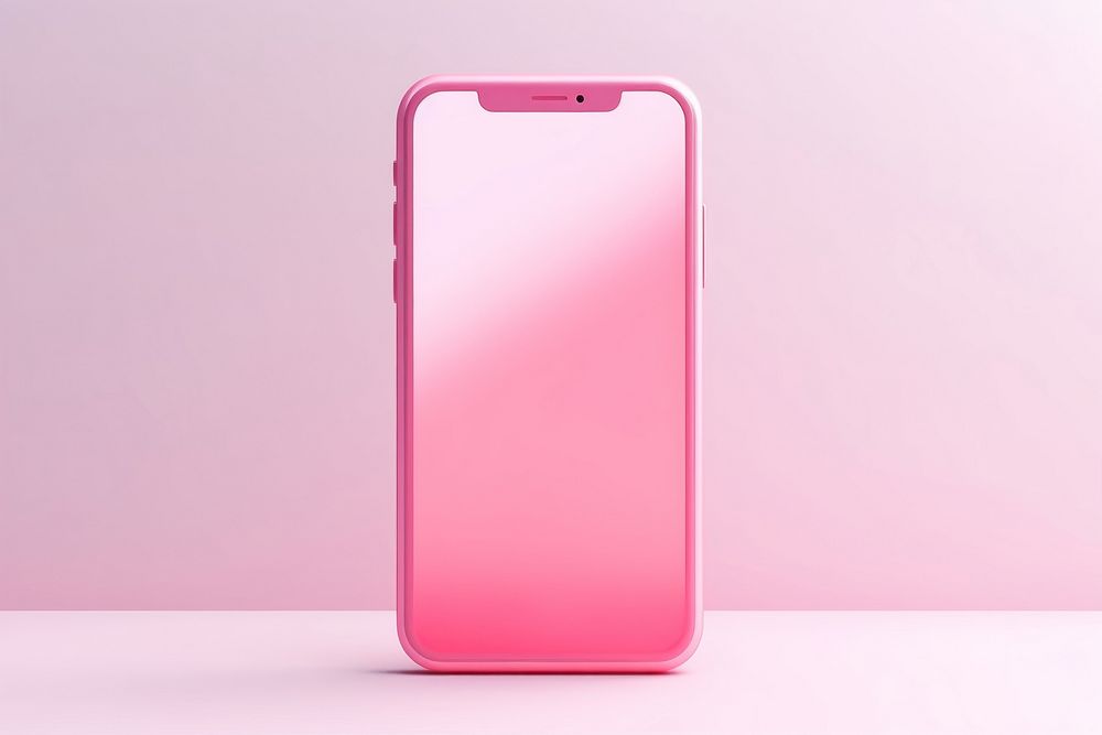 Pink smartphone portability electronics technology. 