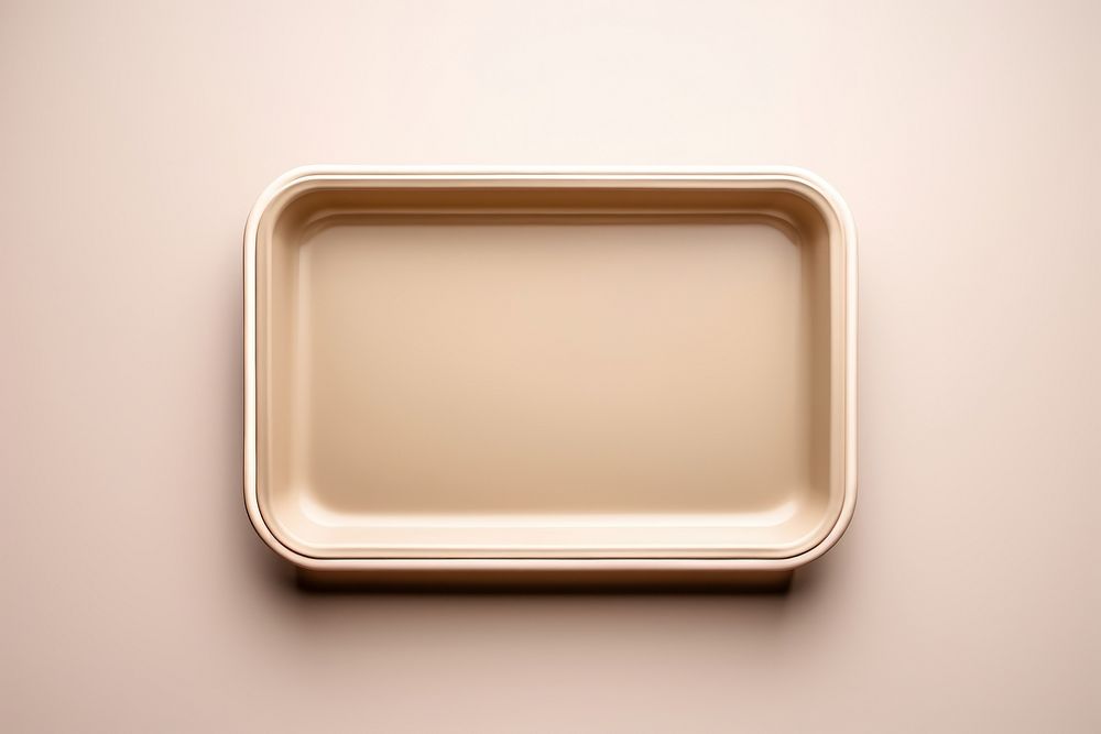 Empty tray simplicity rectangle porcelain. AI generated Image by rawpixel.