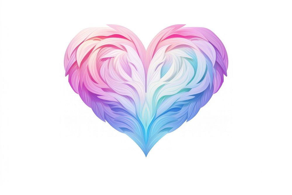 Heart shape white background creativity abstract. AI generated Image by rawpixel.