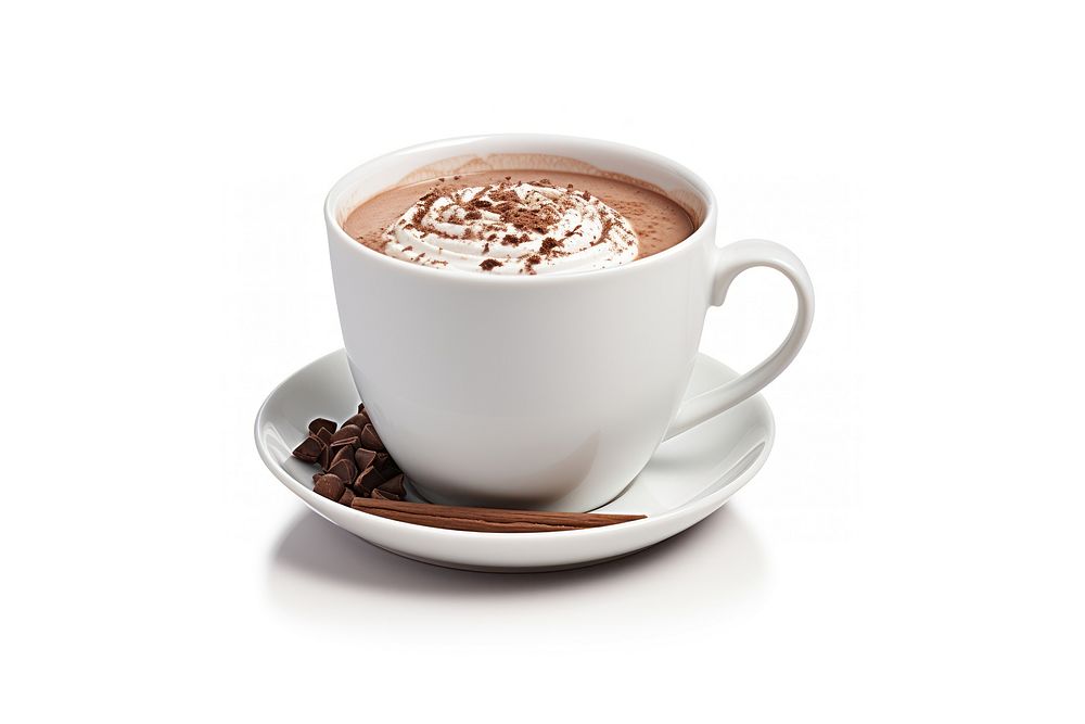 Hot chocolat chocolate dessert coffee. AI generated Image by rawpixel.