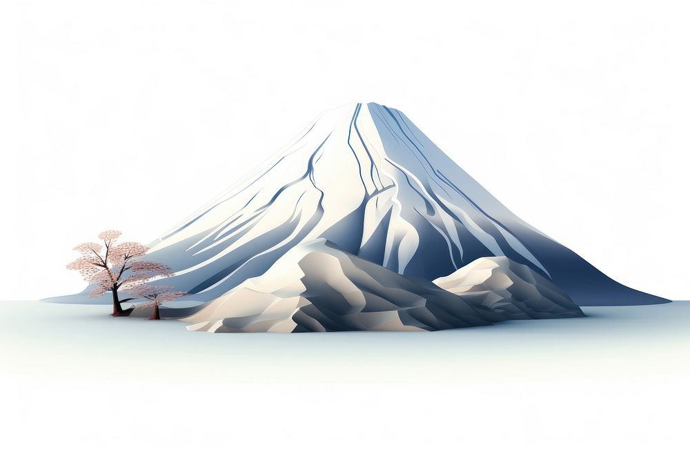 Mount fuji outdoors nature white. AI generated Image by rawpixel.