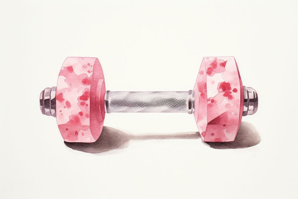 Dumbbells sports gym white background. AI generated Image by rawpixel.
