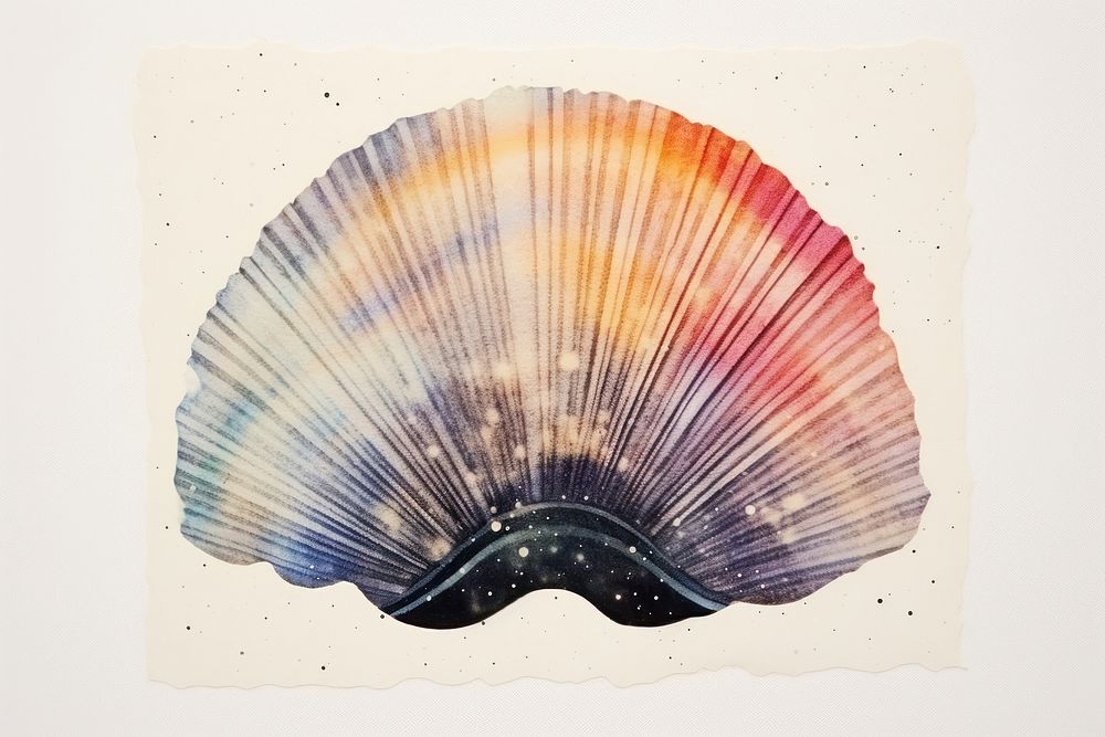 Shell galaxy invertebrate creativity painting. AI generated Image by rawpixel.