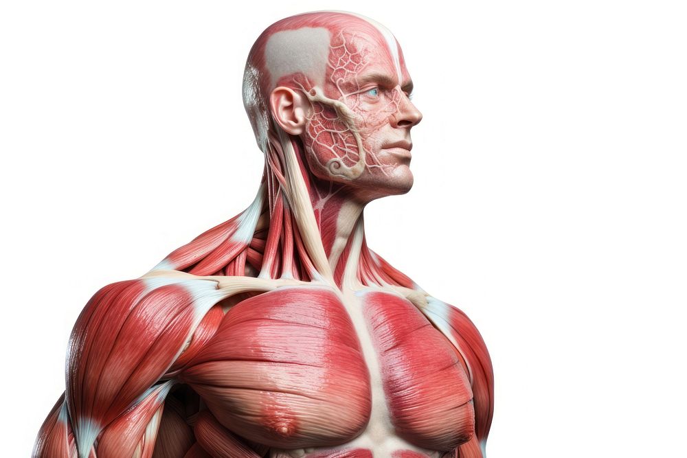 Muscles torso adult human. AI | Free Photo - rawpixel