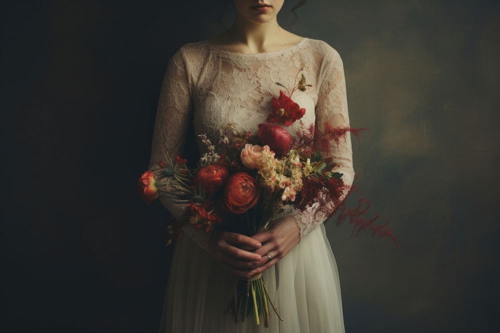 Flower bouquet wedding bride fashion. 