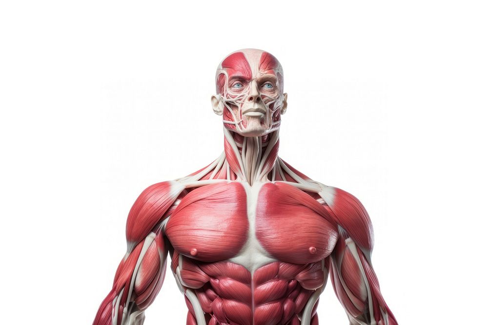 Muscles anatomy torso adult. AI generated Image by rawpixel.
