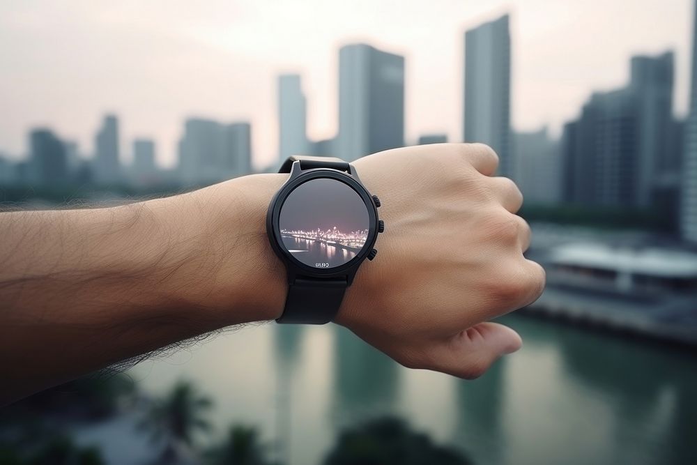 Smart watches hand wristwatch adult. AI generated Image by rawpixel.