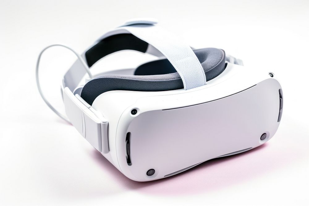 Virtual Reality Glasses white background electronics technology. AI generated Image by rawpixel.