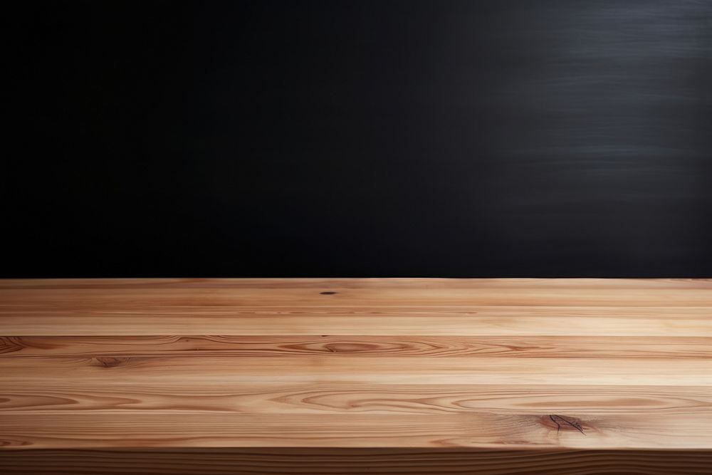 Wood table blackboard hardwood floor. AI generated Image by rawpixel.