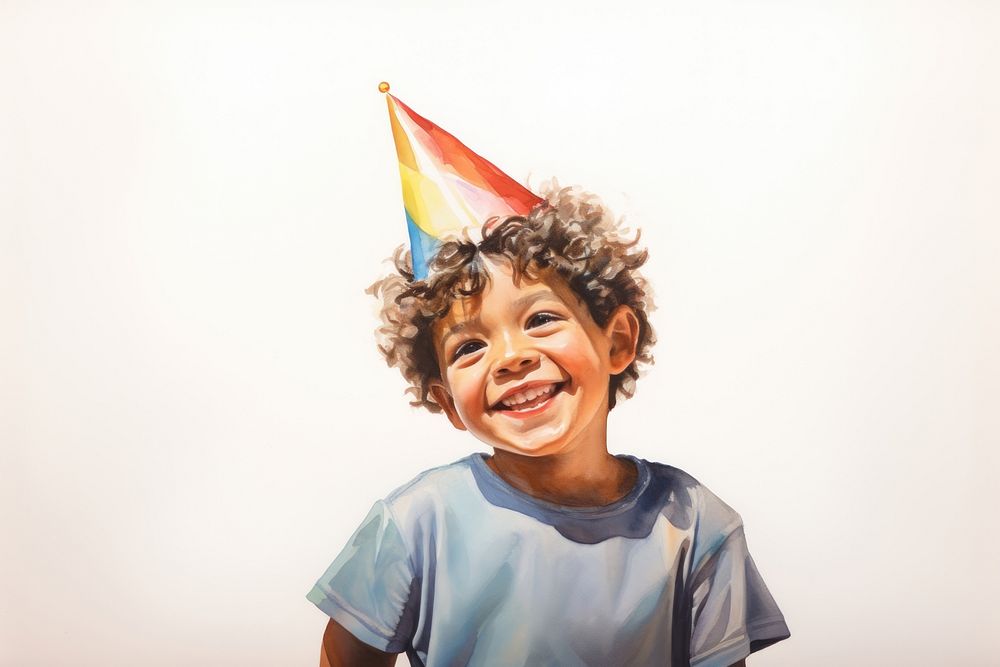 Birthday laughing portrait smile. AI generated Image by rawpixel.