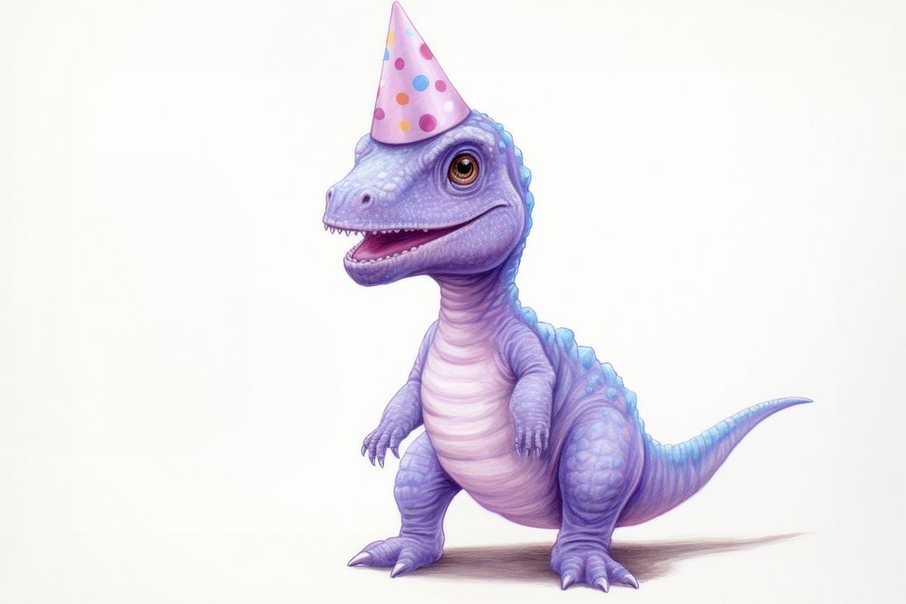 Birthday dinosaur reptile animal. AI generated Image by rawpixel.
