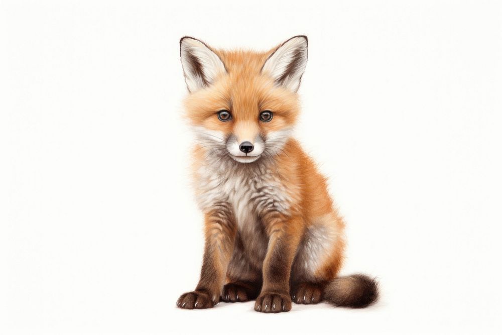 Baby fox wildlife animal mammal. AI generated Image by rawpixel.