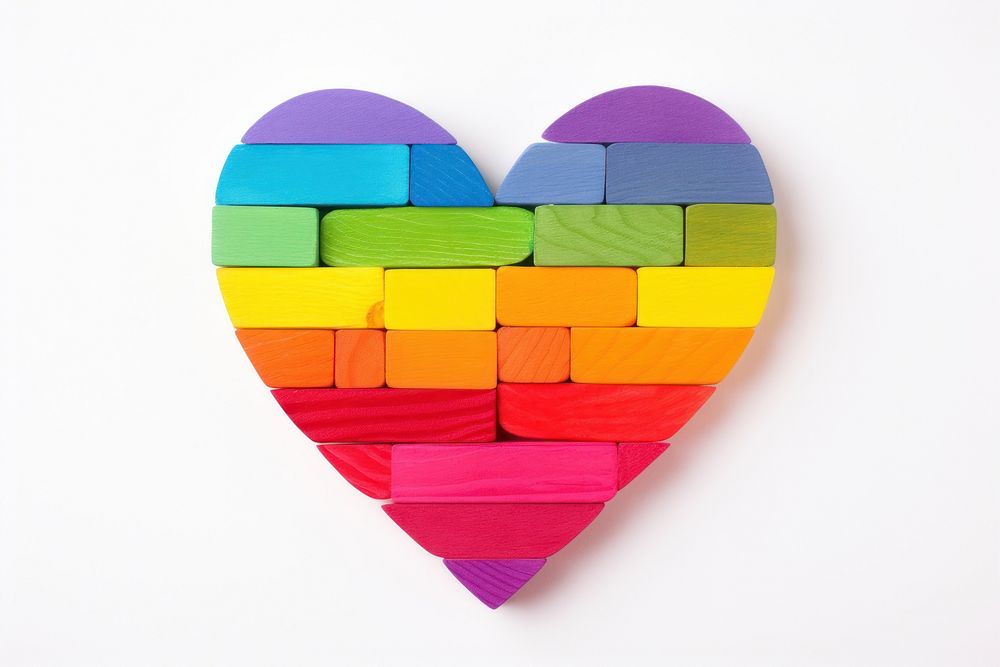 Love pride celebration art white background creativity. AI generated Image by rawpixel.