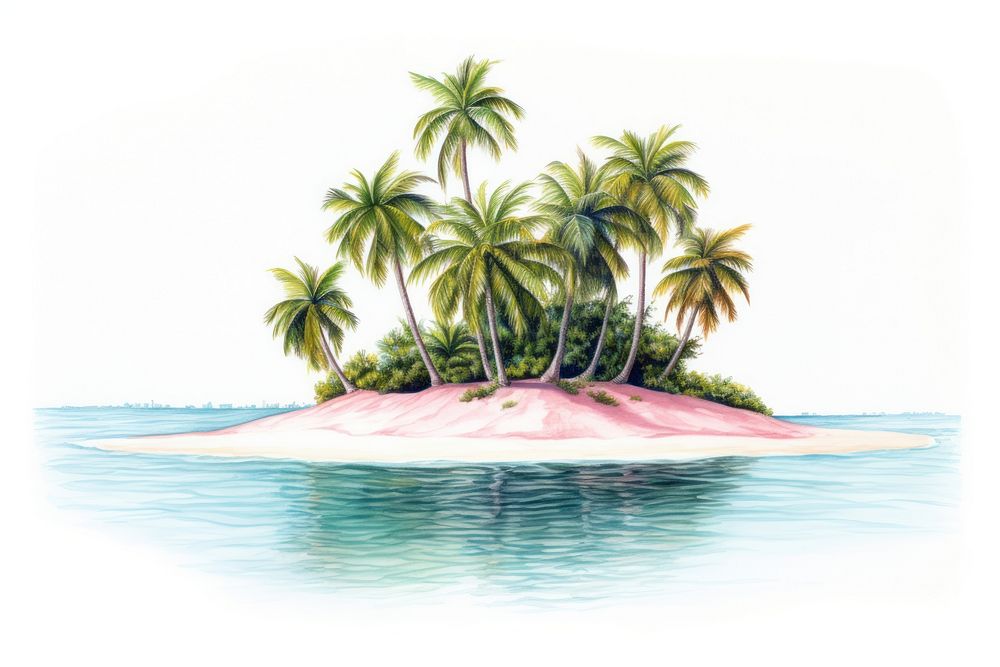 Tropical island outdoors tropics nature. AI generated Image by rawpixel.