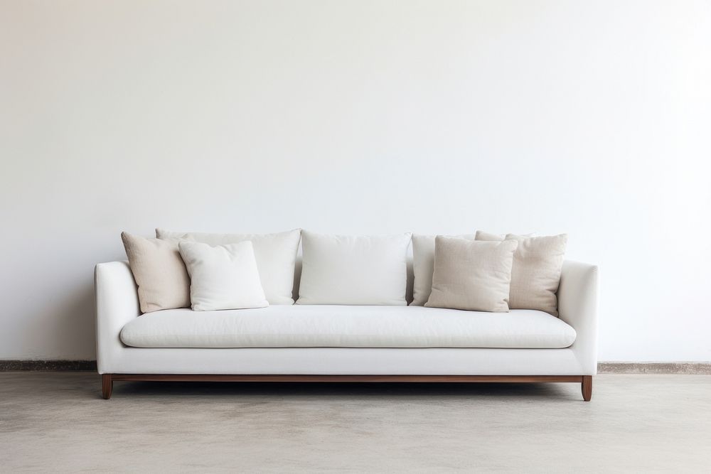 Minimal sofa furniture cushion pillow. AI generated Image by rawpixel.